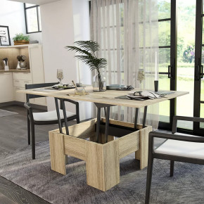 Стол Трансформер БТС сонома в Тарко-Сале - tarko-sale.mebel-tymen.ru | фото