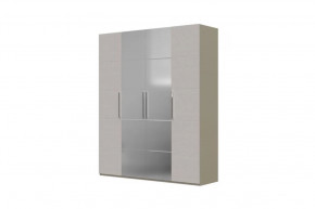 Вива Шкаф распашной ШР-4 2 зеркала Латте/Текстиль в Тарко-Сале - tarko-sale.mebel-tymen.ru | фото